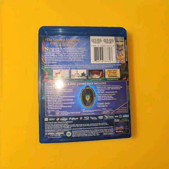 Disney's Snow White & The Seven Dwarfs Diamond Edition 2 BluRay Discs Slip Cover - Picture 4 of 11